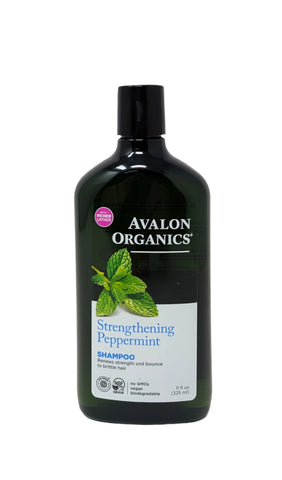 Avalon Organics Strengthening Peppermint Shampoo 11 oz