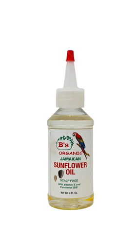 B's Organic Jamaican Sunflower Oil 4 oz