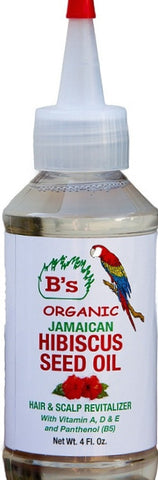 B's Organic Jamaican Hibiscus Seed Oil 4 oz.